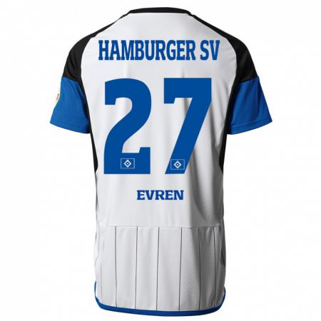 Kandiny Mujer Camiseta Batuhan Evren #27 Blanco 1ª Equipación 2023/24 La Camisa Chile