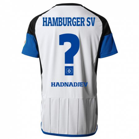 Kandiny Mujer Camiseta Marko Hadnadjev #0 Blanco 1ª Equipación 2023/24 La Camisa Chile