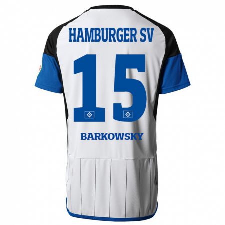 Kandiny Mujer Camiseta Finn Barkowsky #15 Blanco 1ª Equipación 2023/24 La Camisa Chile