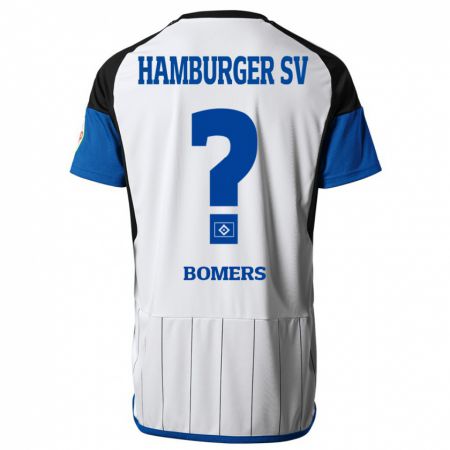 Kandiny Mujer Camiseta Henrik Bomers #0 Blanco 1ª Equipación 2023/24 La Camisa Chile