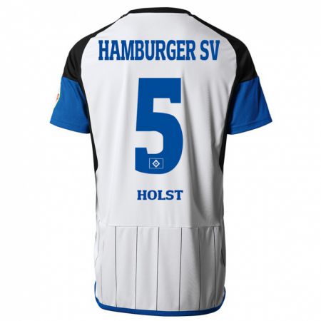 Kandiny Mujer Camiseta Evelyn Holst #5 Blanco 1ª Equipación 2023/24 La Camisa Chile