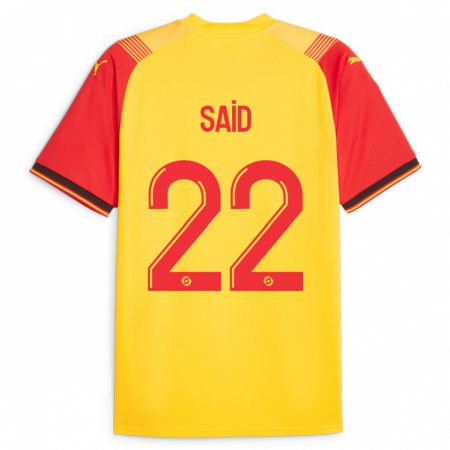 Kandiny Mujer Camiseta Wesley Saïd #22 Amarillo 1ª Equipación 2023/24 La Camisa Chile