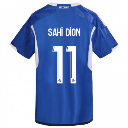 Kandiny Mujer Camiseta Moïse Sahi Dion #11 Azul 1ª Equipación 2023/24 La Camisa Chile