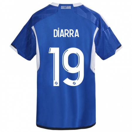 Kandiny Mujer Camiseta Habib Diarra #19 Azul 1ª Equipación 2023/24 La Camisa Chile