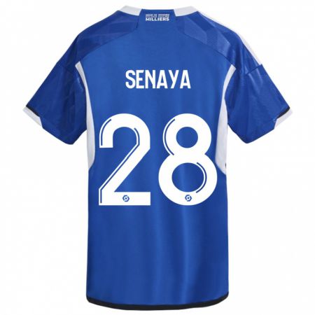 Kandiny Mujer Camiseta Marvin Senaya #28 Azul 1ª Equipación 2023/24 La Camisa Chile