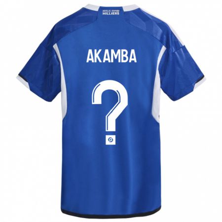 Kandiny Mujer Camiseta Fred Akamba #0 Azul 1ª Equipación 2023/24 La Camisa Chile