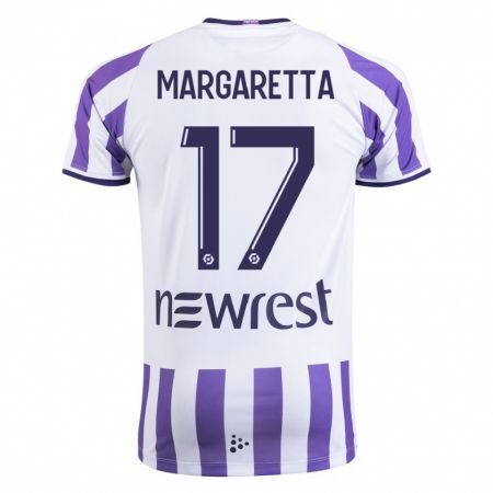 Kandiny Mujer Camiseta Jessica Margaretta #17 Blanco 1ª Equipación 2023/24 La Camisa Chile