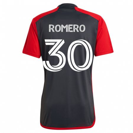Kandiny Mujer Camiseta Tomás Romero #30 Gris 1ª Equipación 2023/24 La Camisa Chile