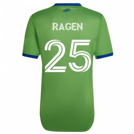 Kandiny Mujer Camiseta Jackson Ragen #25 Verde 1ª Equipación 2023/24 La Camisa Chile