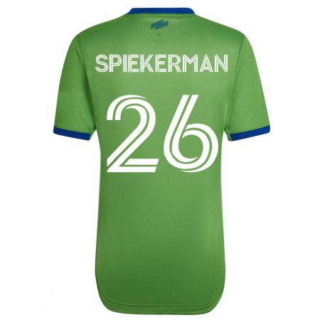 Kandiny Mujer Camiseta Stephanie Spiekerman #26 Verde 1ª Equipación 2023/24 La Camisa Chile