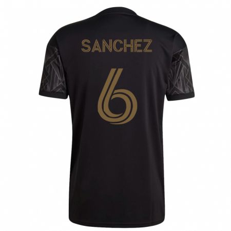 Kandiny Mujer Camiseta Ilie Sánchez #6 Negro 1ª Equipación 2023/24 La Camisa Chile