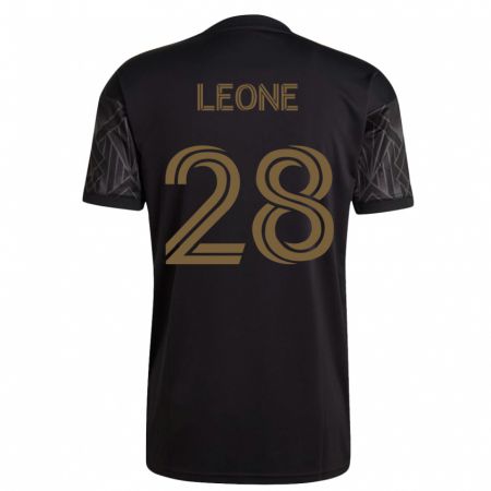 Kandiny Mujer Camiseta Tony Leone #28 Negro 1ª Equipación 2023/24 La Camisa Chile