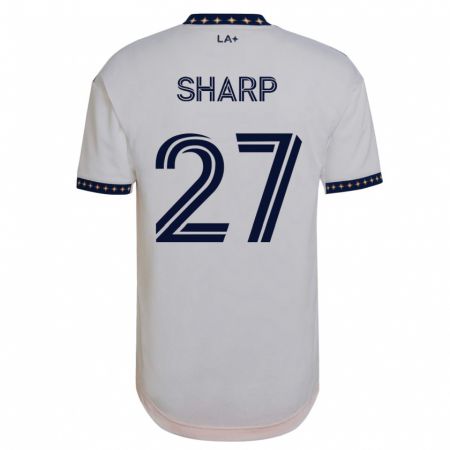 Kandiny Mujer Camiseta Billy Sharp #27 Blanco 1ª Equipación 2023/24 La Camisa Chile