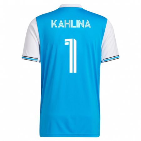 Kandiny Mujer Camiseta Kristijan Kahlina #1 Azul 1ª Equipación 2023/24 La Camisa Chile