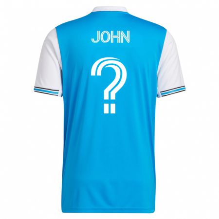 Kandiny Mujer Camiseta Aron John #0 Azul 1ª Equipación 2023/24 La Camisa Chile