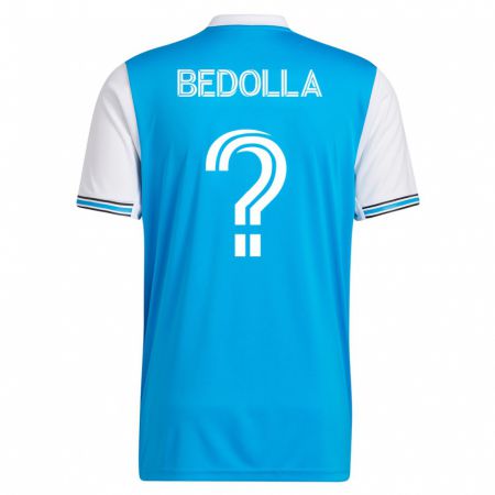 Kandiny Mujer Camiseta Brando Bedolla #0 Azul 1ª Equipación 2023/24 La Camisa Chile