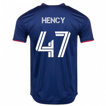 Kandiny Mujer Camiseta Billy Hency #47 Armada 1ª Equipación 2023/24 La Camisa Chile