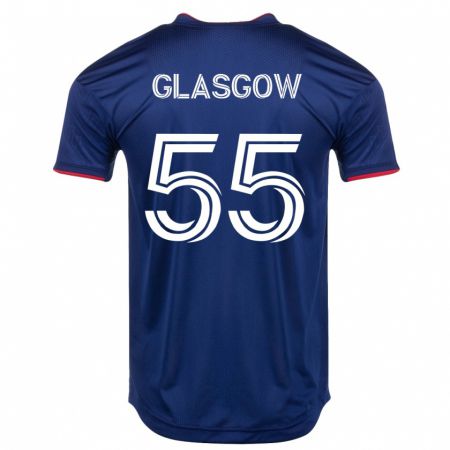 Kandiny Mujer Camiseta Omari Glasgow #55 Armada 1ª Equipación 2023/24 La Camisa Chile