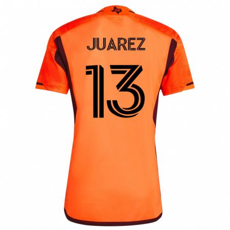 Kandiny Mujer Camiseta Jathan Juarez #13 Naranja 1ª Equipación 2023/24 La Camisa Chile
