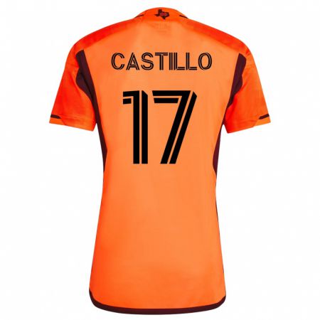 Kandiny Mujer Camiseta Joyner Castillo #17 Naranja 1ª Equipación 2023/24 La Camisa Chile