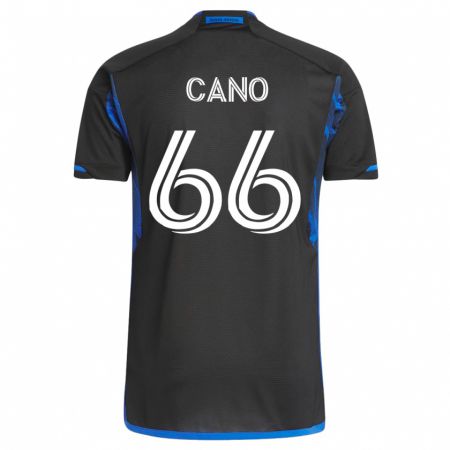 Kandiny Mujer Camiseta Alejandro Cano #66 Azul Negro 1ª Equipación 2023/24 La Camisa Chile