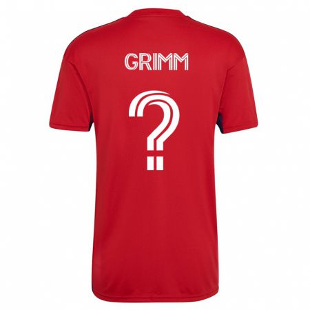 Kandiny Mujer Camiseta Mason Grimm #0 Rojo 1ª Equipación 2023/24 La Camisa Chile