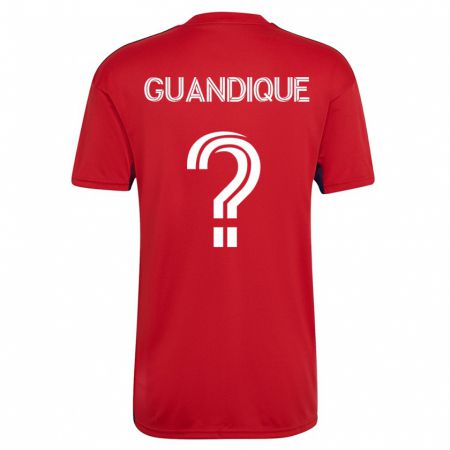 Kandiny Mujer Camiseta Josmar Guandique #0 Rojo 1ª Equipación 2023/24 La Camisa Chile