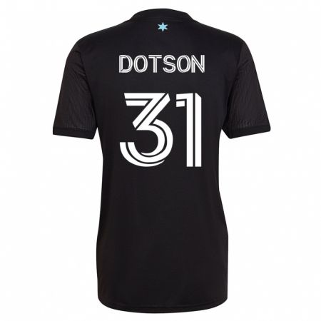 Kandiny Mujer Camiseta Hassani Dotson #31 Negro 1ª Equipación 2023/24 La Camisa Chile