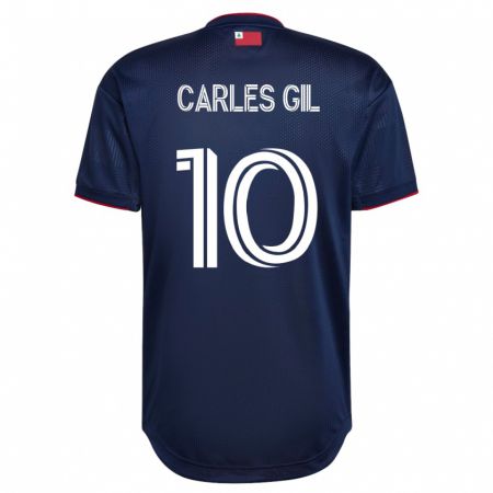 Kandiny Mujer Camiseta Carles Gil #10 Armada 1ª Equipación 2023/24 La Camisa Chile