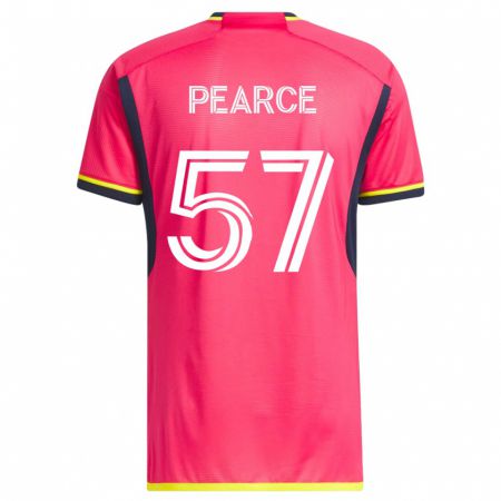 Kandiny Mujer Camiseta Tyson Pearce #57 Rosa 1ª Equipación 2023/24 La Camisa Chile