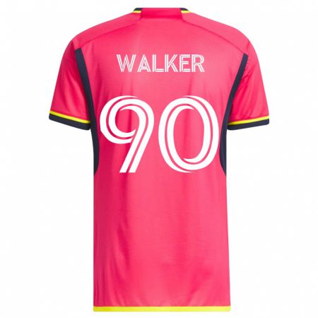 Kandiny Mujer Camiseta Eric Walker #90 Rosa 1ª Equipación 2023/24 La Camisa Chile