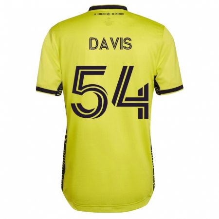 Kandiny Mujer Camiseta Sean Davis #54 Amarillo 1ª Equipación 2023/24 La Camisa Chile