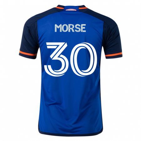 Kandiny Mujer Camiseta Hunter Morse #30 Azul 1ª Equipación 2023/24 La Camisa Chile