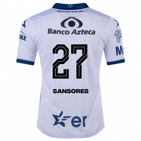 Kandiny Mujer Camiseta Miguel Sansores #27 Blanco 1ª Equipación 2023/24 La Camisa Chile