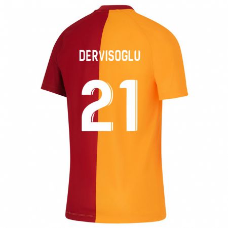 Kandiny Mujer Camiseta Halil Dervişoğlu #21 Naranja 1ª Equipación 2023/24 La Camisa Chile