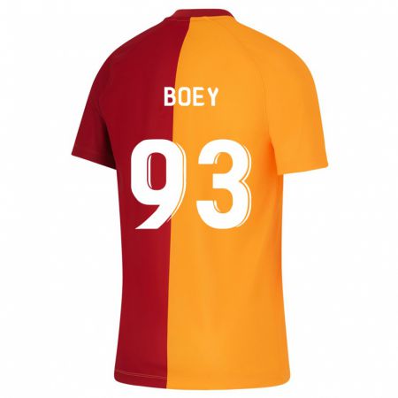 Kandiny Mujer Camiseta Sacha Boey #93 Naranja 1ª Equipación 2023/24 La Camisa Chile