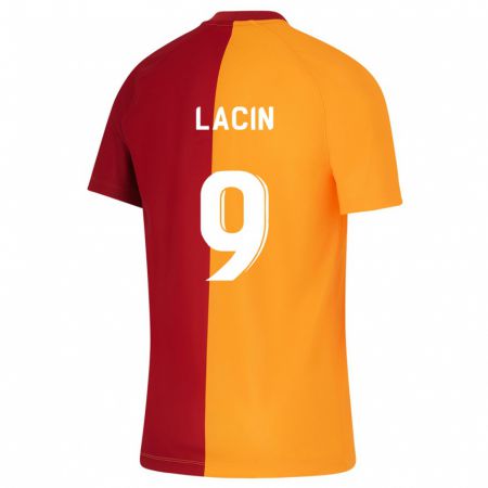 Kandiny Mujer Camiseta Elanur Laçin #9 Naranja 1ª Equipación 2023/24 La Camisa Chile