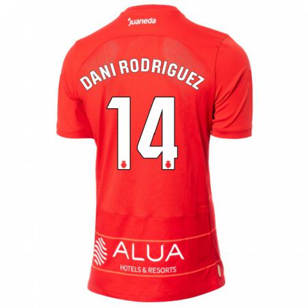 Kandiny Mujer Camiseta Dani Rodríguez #14 Rojo 1ª Equipación 2023/24 La Camisa Chile