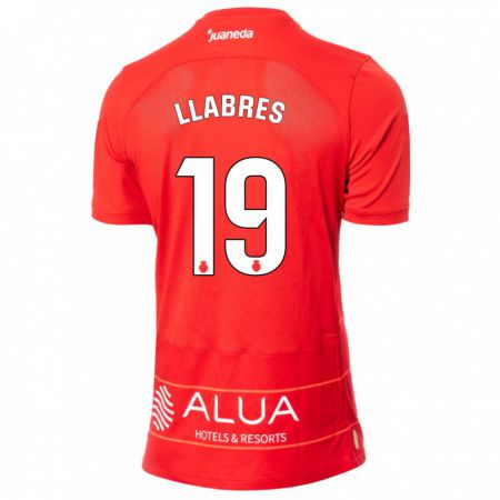 Kandiny Mujer Camiseta Javi Llabrés #19 Rojo 1ª Equipación 2023/24 La Camisa Chile