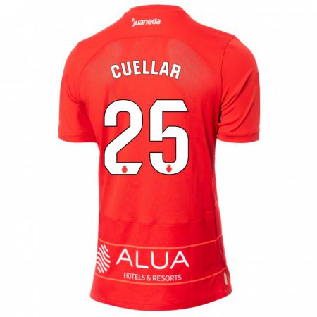 Kandiny Mujer Camiseta Iván Cuéllar #25 Rojo 1ª Equipación 2023/24 La Camisa Chile