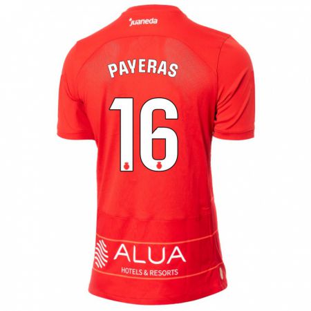 Kandiny Mujer Camiseta Martí Payeras #16 Rojo 1ª Equipación 2023/24 La Camisa Chile