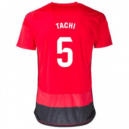 Kandiny Mujer Camiseta Tachi #5 Negro Rojo 1ª Equipación 2023/24 La Camisa Chile