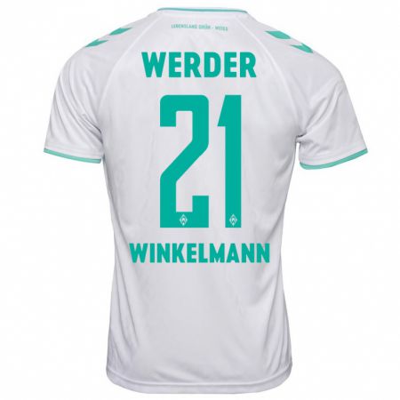 Kandiny Mujer Camiseta Till Winkelmann #21 Blanco 2ª Equipación 2023/24 La Camisa Chile