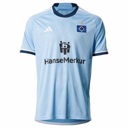 Kandiny Mujer Camiseta Moritz Heyer #3 Azul 2ª Equipación 2023/24 La Camisa Chile