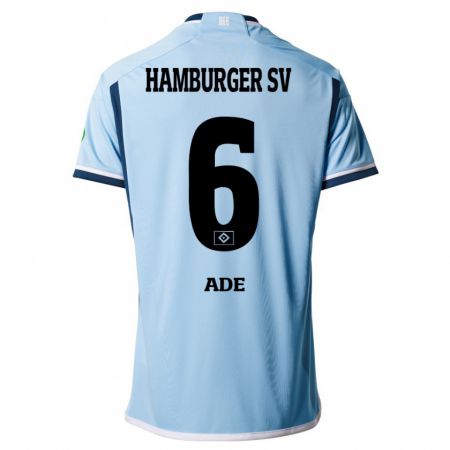 Kandiny Mujer Camiseta Jeremy Ade #6 Azul 2ª Equipación 2023/24 La Camisa Chile