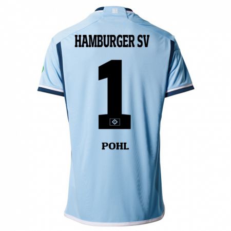 Kandiny Mujer Camiseta Christina Pohl #1 Azul 2ª Equipación 2023/24 La Camisa Chile