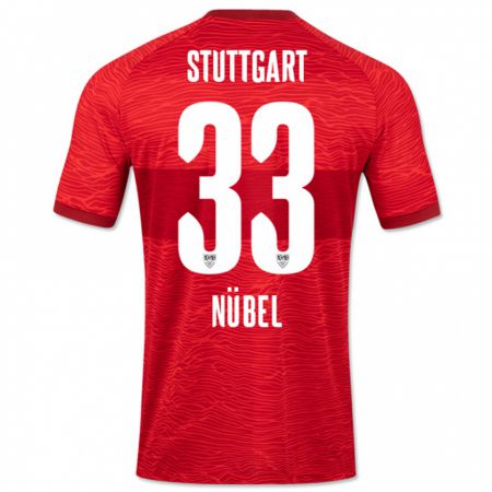 Kandiny Mujer Camiseta Alexander Nübel #33 Rojo 2ª Equipación 2023/24 La Camisa Chile