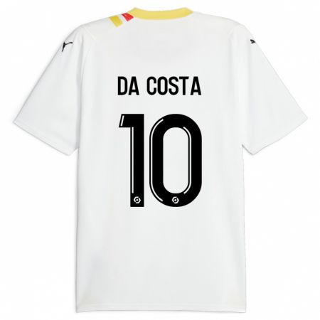 Kandiny Mujer Camiseta David Pereira Da Costa #10 Negro 2ª Equipación 2023/24 La Camisa Chile