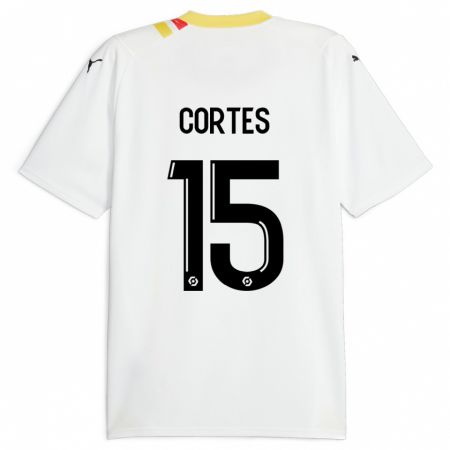 Kandiny Mujer Camiseta Óscar Cortés #15 Negro 2ª Equipación 2023/24 La Camisa Chile