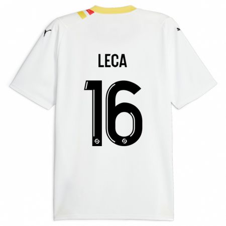 Kandiny Mujer Camiseta Jean-Louis Leca #16 Negro 2ª Equipación 2023/24 La Camisa Chile